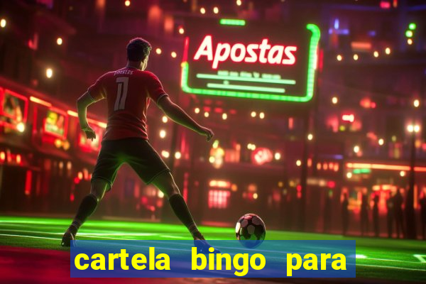 cartela bingo para cha de cozinha imprimir gratis